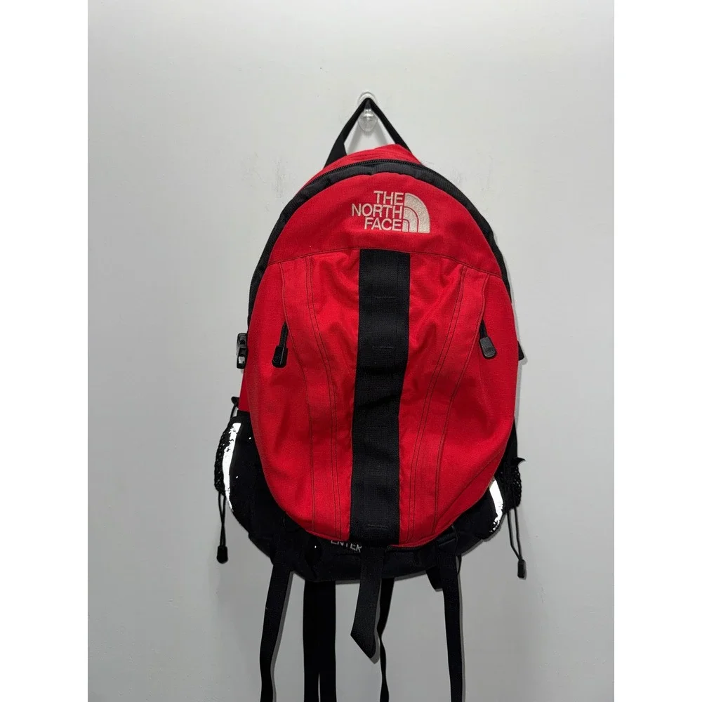 Vintage The North Face Enterprise Backpack Red Black Daypack Hiking School Bag