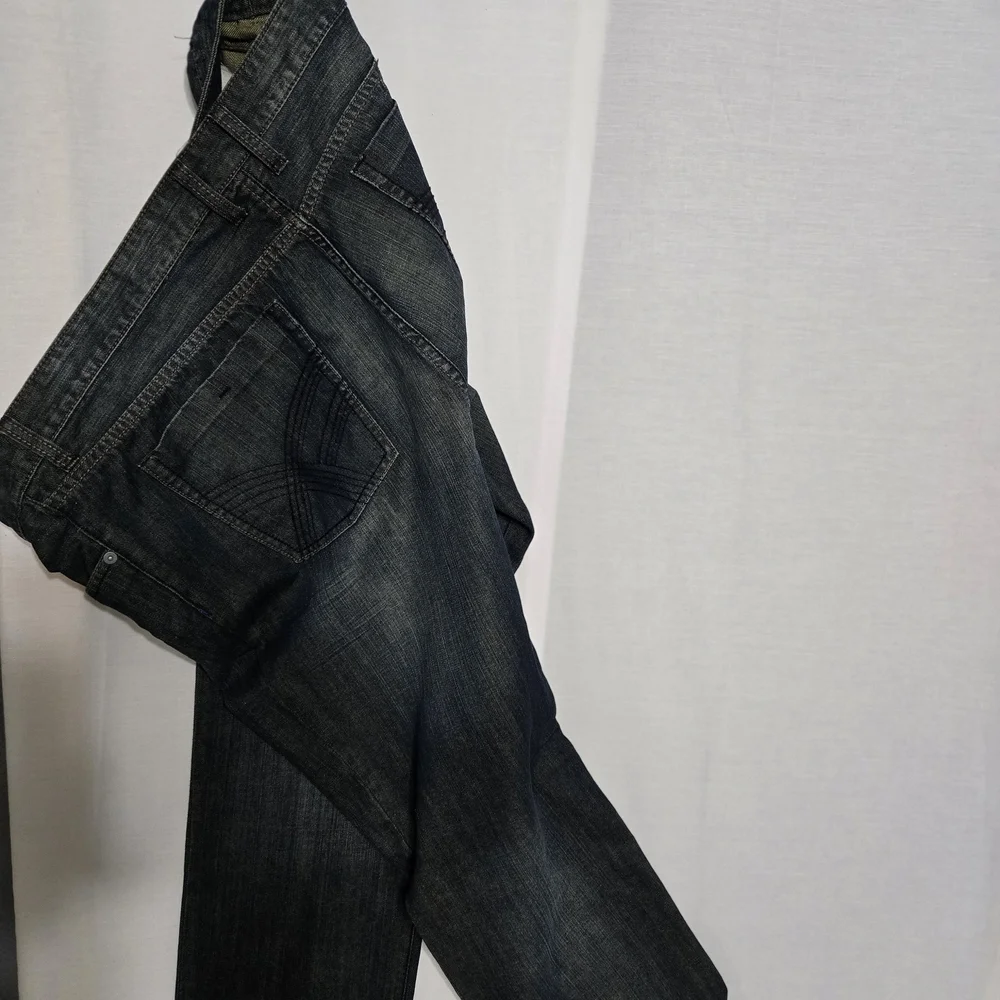 MENS Kenneth Cole Reaction Black Straight Jeans Classic Style