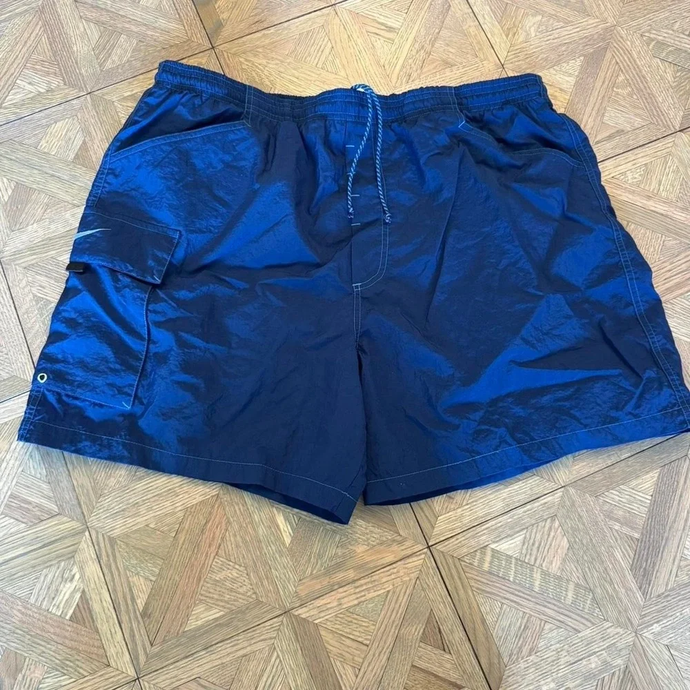 Vintage 90s blue Nike swim trunkssize XL