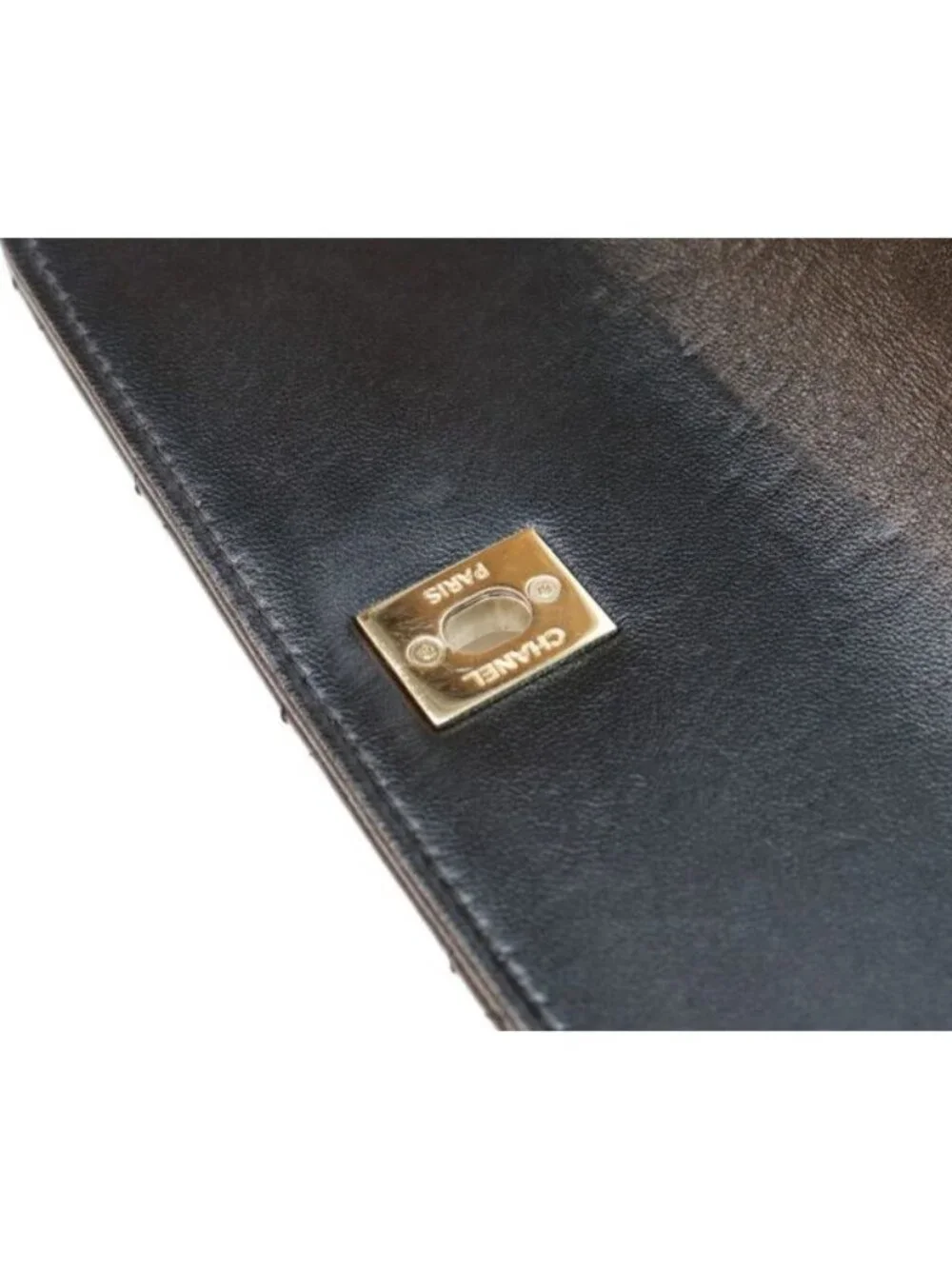 Chanel Black Lamb Gold Trendy CC Mini Top Handle Flap