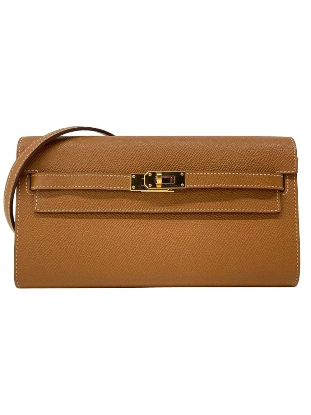 Hermes Wallet Kelly Long Tougo Gold