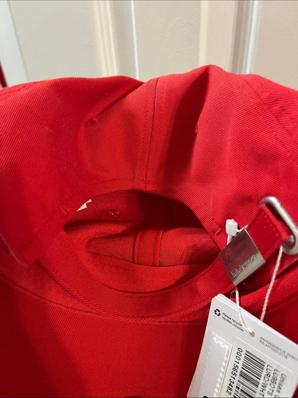 RARE Lululemon Athletica Red Logo Classic Unisex Ball Cap