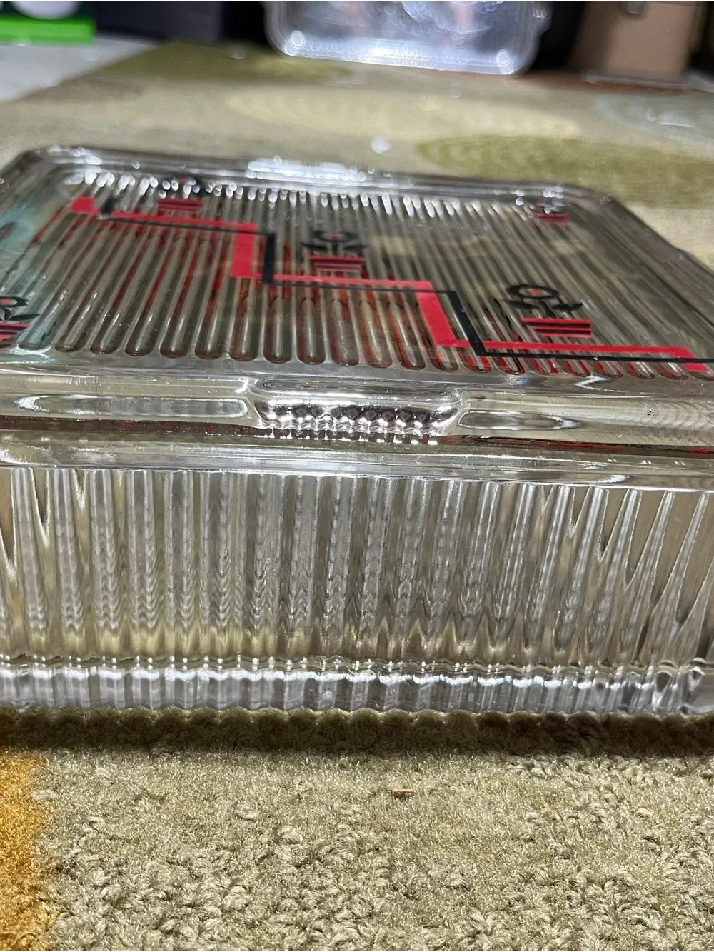 N/A clear ribbed