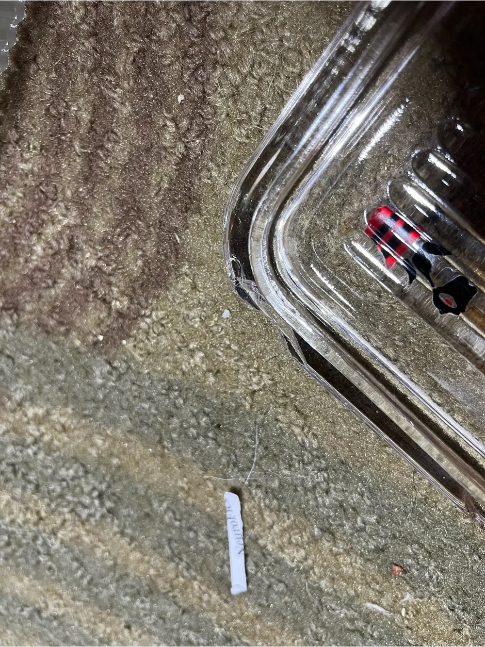 N/A clear ribbed
