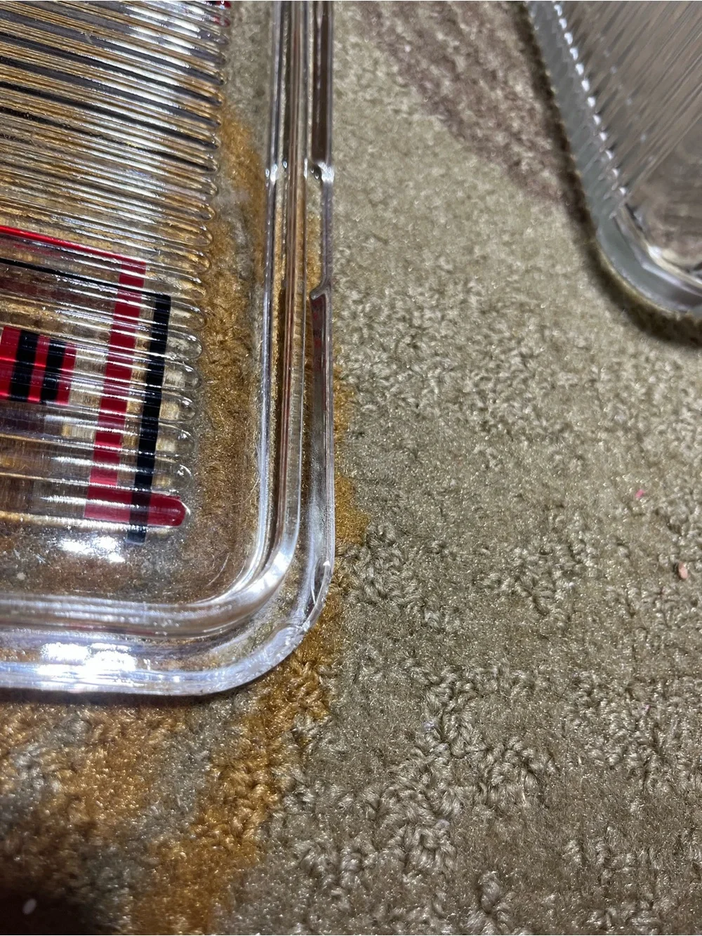 N/A clear ribbed