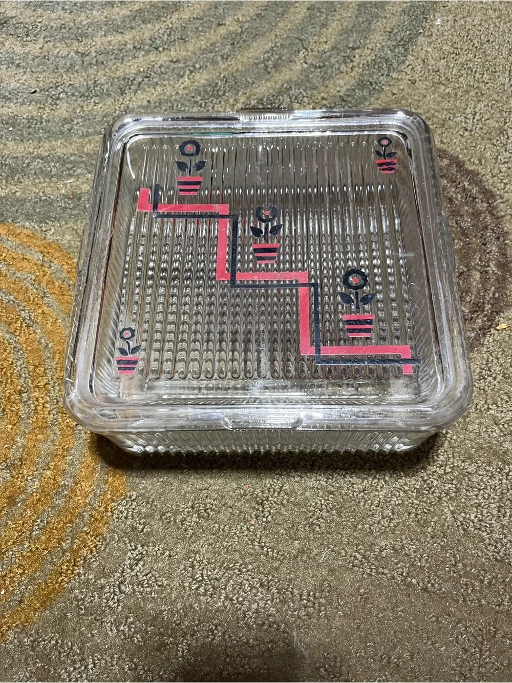 N/A clear ribbed