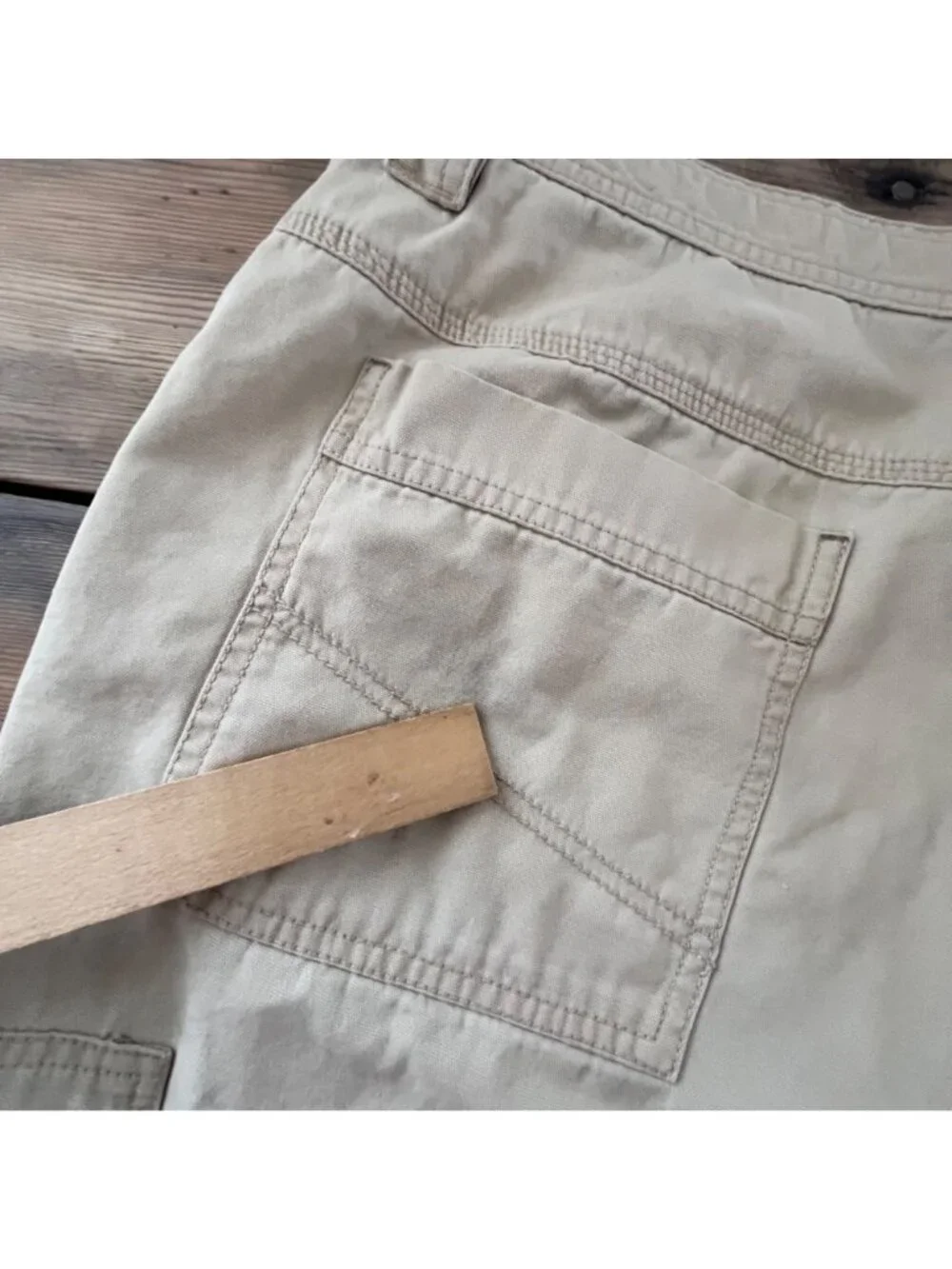Columbia Cargo Shorts Mens 40X11 Tan Canvas Omnishield