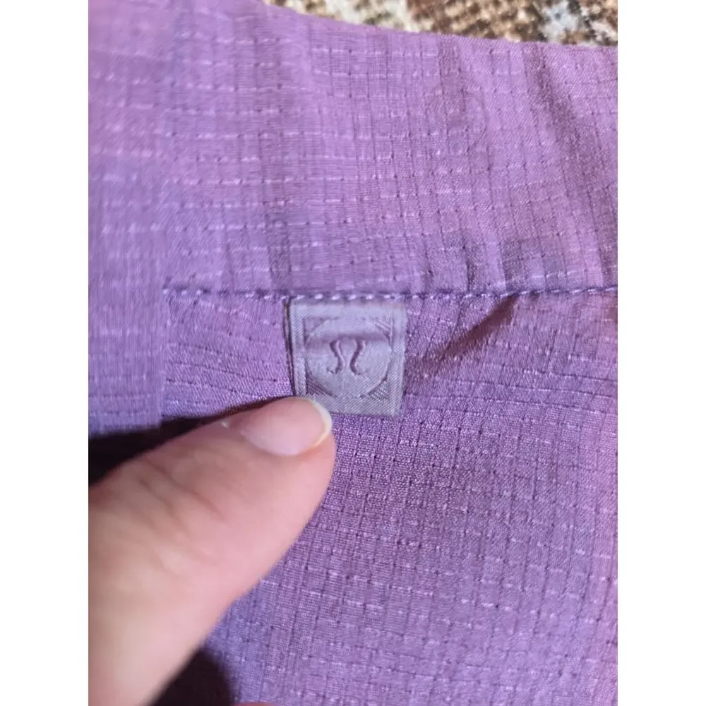 Lululemon Commission Shorts 36 Purple Classic Micro Check 7