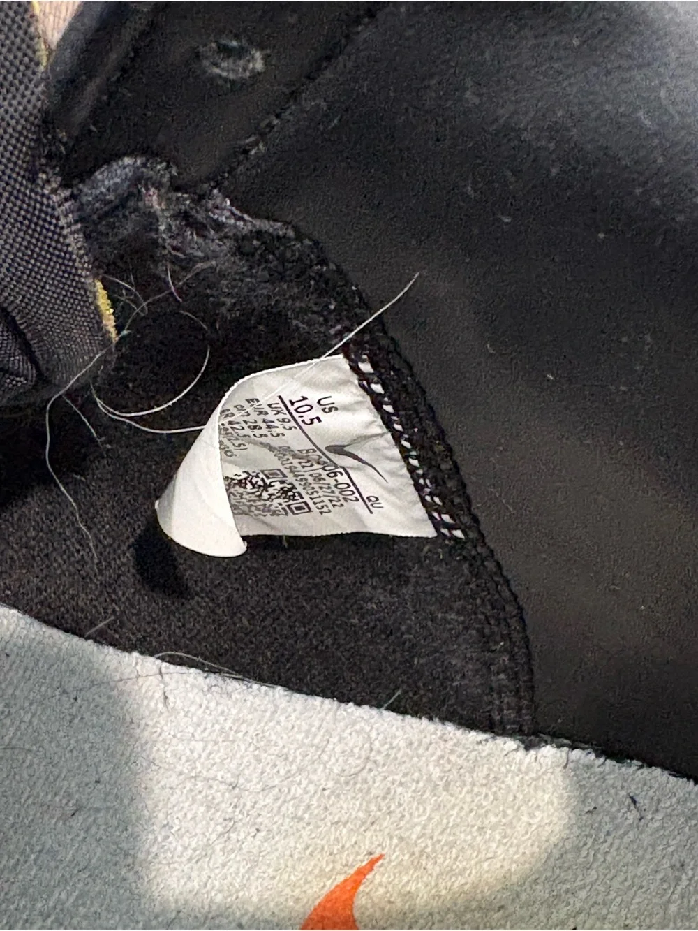 Nike Blazer Black High-Top Sneakers with Cream Sole and White Swoosh