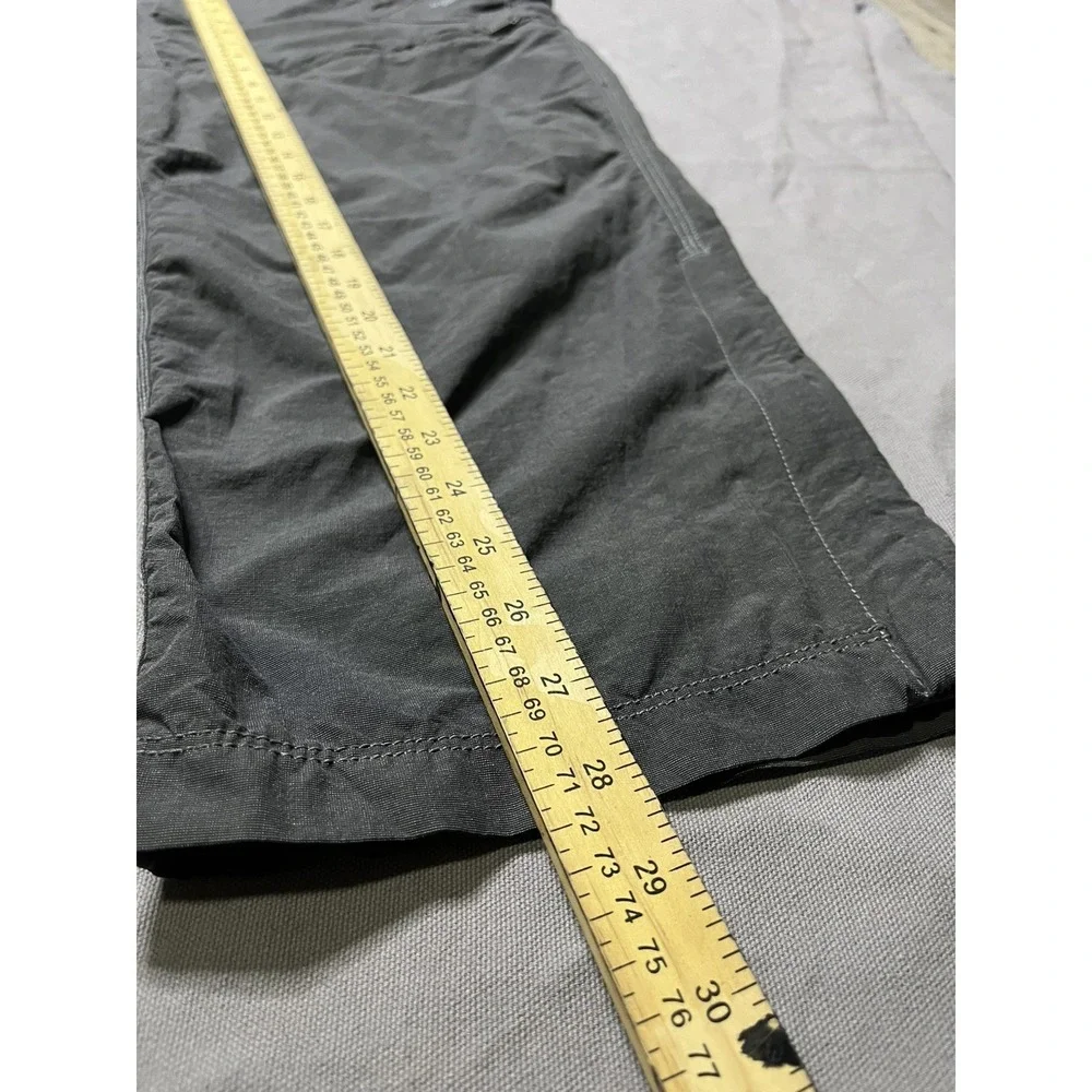 North Face Cargo Zip Off Convertible Pants Shorts Mens L OD Green Hiking (38x28)
