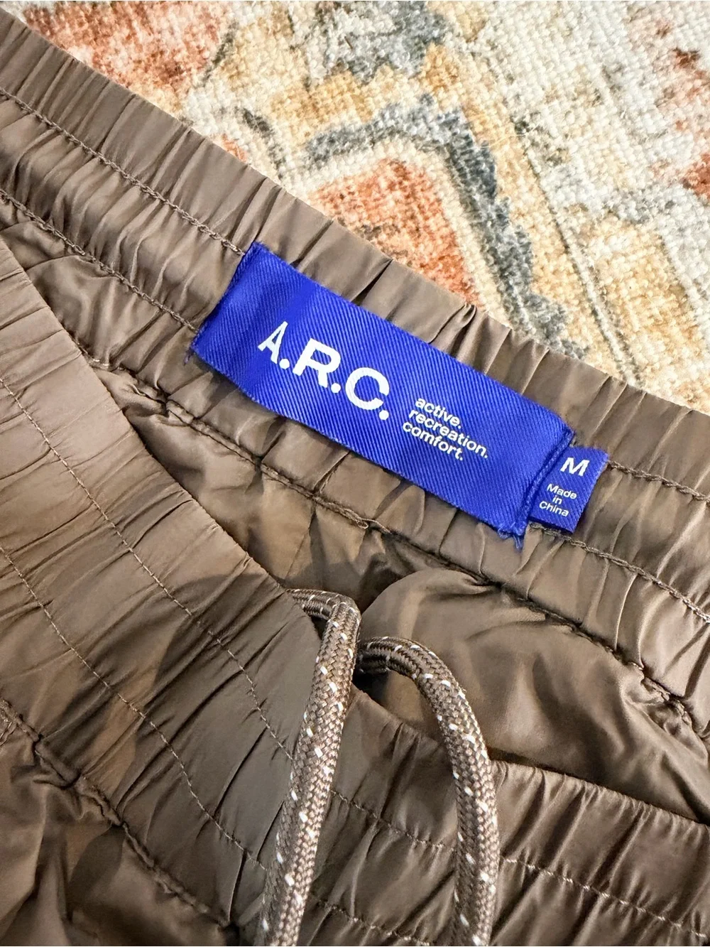 a. r. c. nylon joggers gray