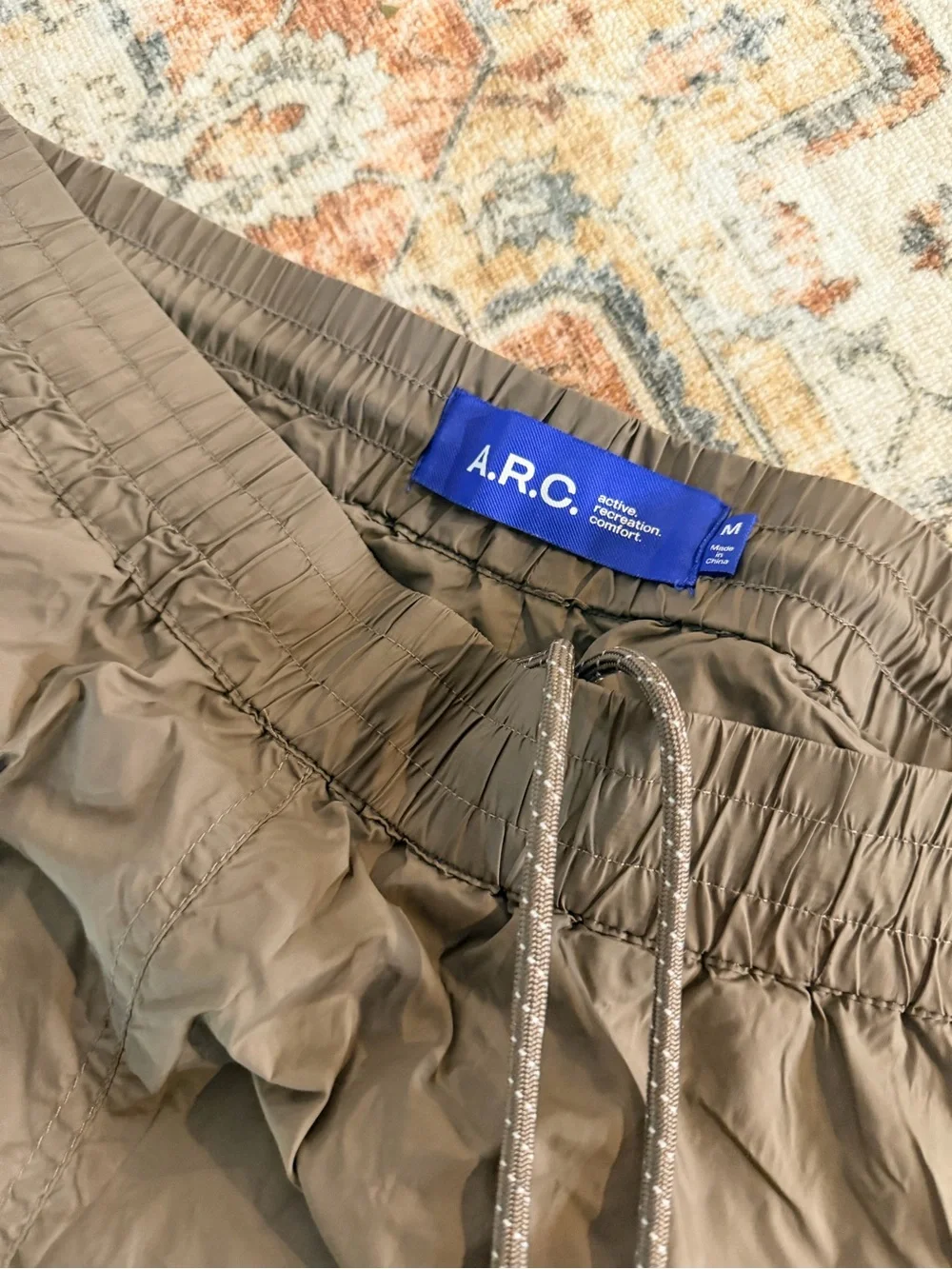 a. r. c. nylon joggers gray