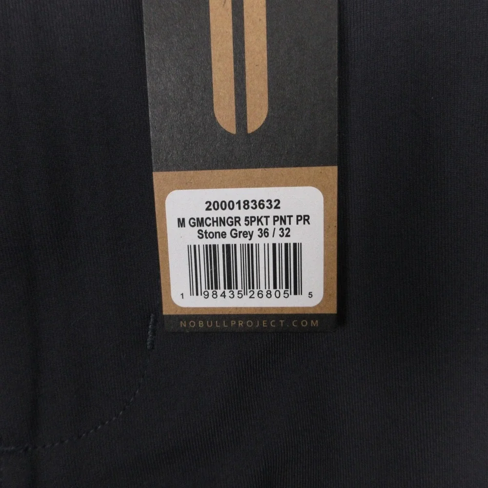 NOBULL Pants Mens 36x32 Gray Blue Game Changer 5 Pocket Pant Perfromance Stretch