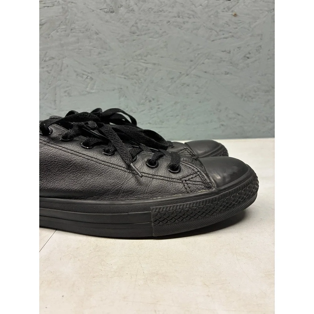 Converse Chuck Taylor All Star Low Top Shoes Mens 11 Black Leather Sneakers