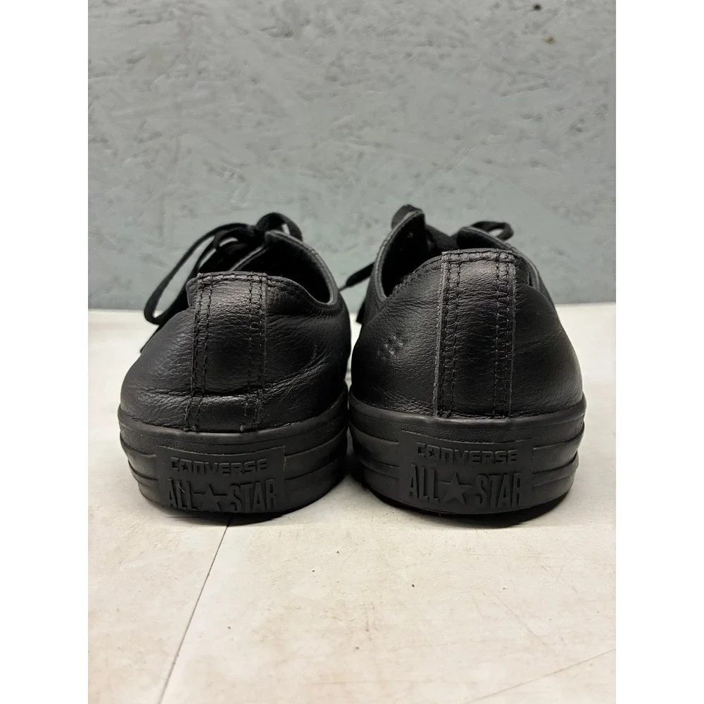 Converse Chuck Taylor All Star Low Top Shoes Mens 11 Black Leather Sneakers