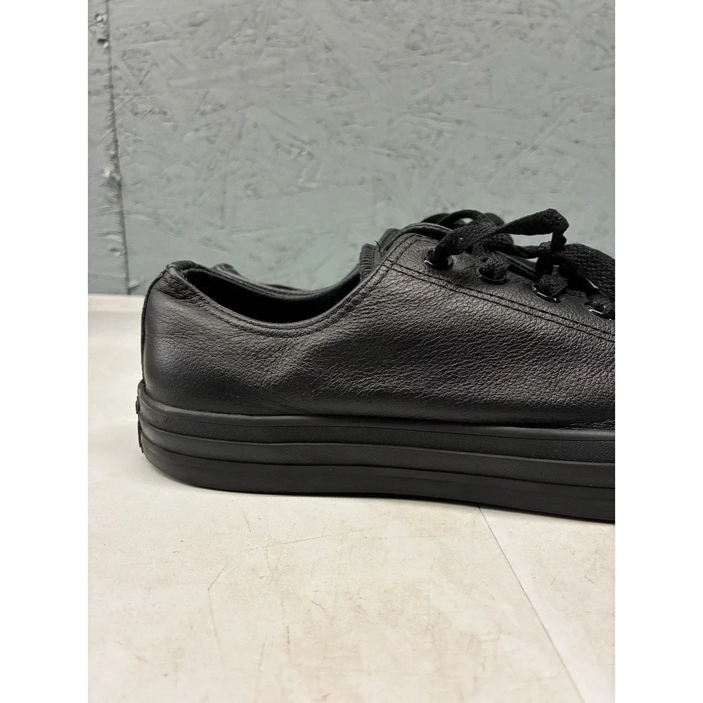 Converse Chuck Taylor All Star Low Top Shoes Mens 11 Black Leather Sneakers
