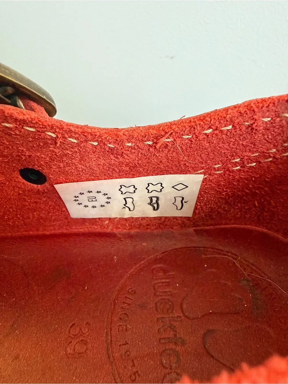 Duckfeet HIMMERLAND GRANATE Red Leather Mary Janes Size 39