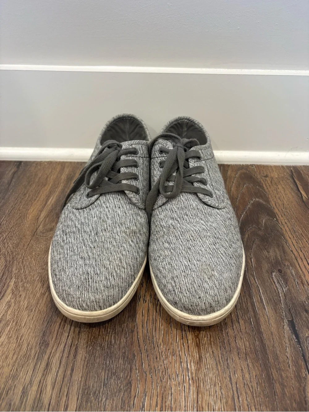 Steve Madden Gray Knit Men's Lace-Up Sneakers