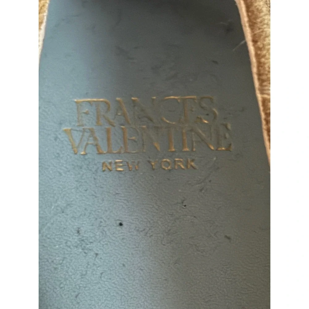 Frances Valentine Olive Green Suede Penny Loafers Shoes Womens 9B Made in Brazil