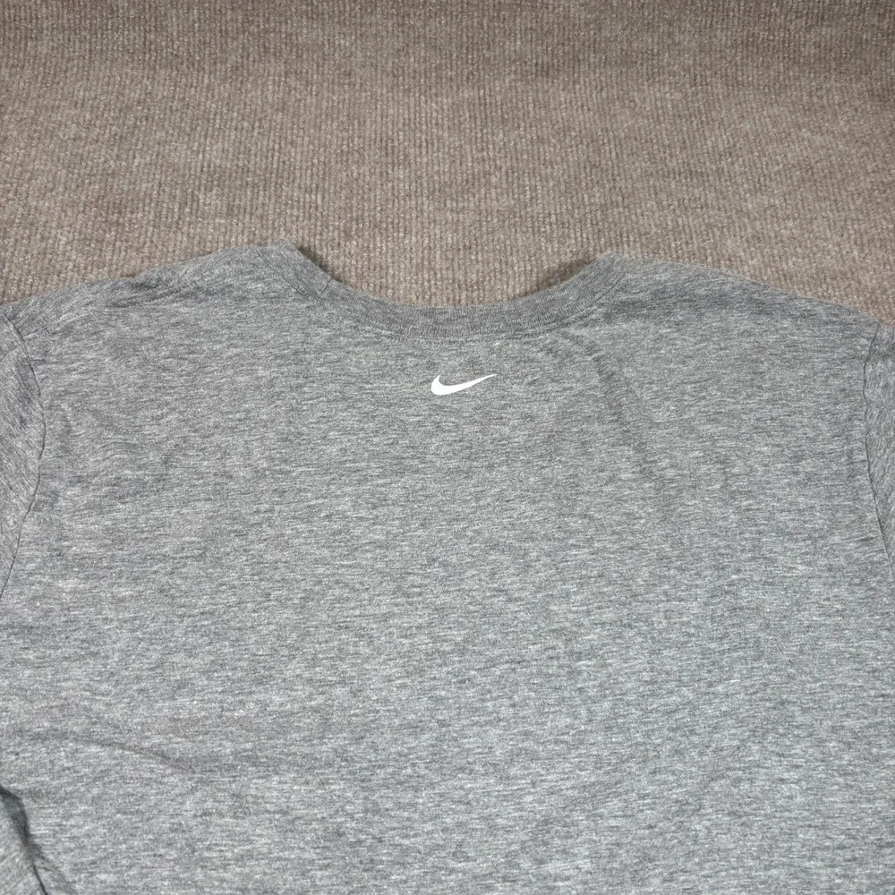 Nike Baldwin Wallace‎ Yellow Jackets T Shirt Mens L Long Sleeve Grey Baseball