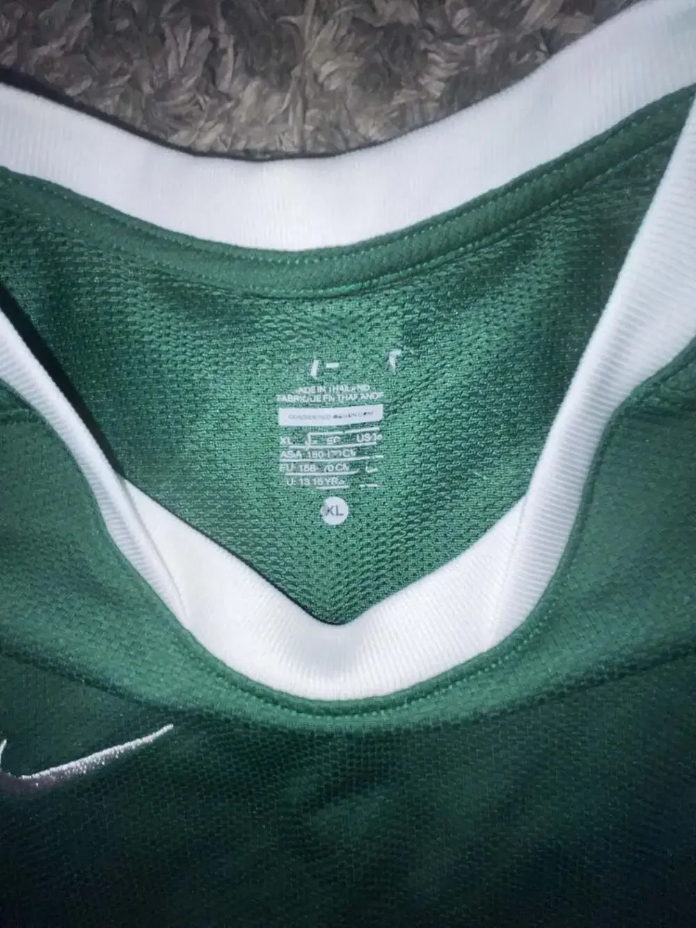 Youth Nike Dri-FIT Team Soccer Practice Jersey Green/White