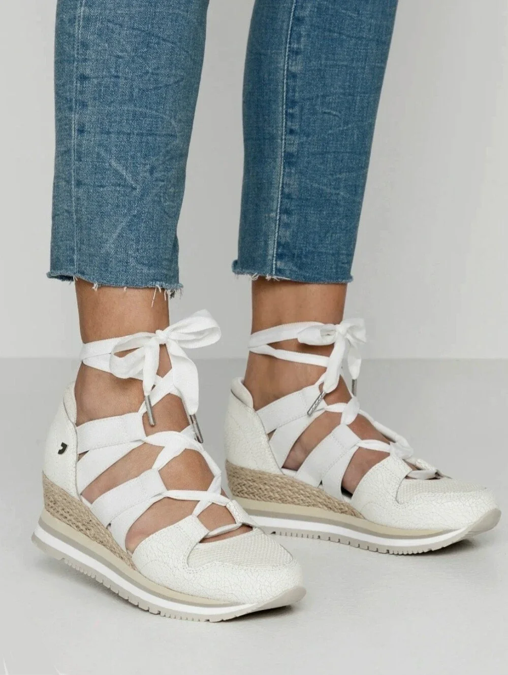 Gioseppo Muir Open Sneakers Espadrille Style With Straps Size 8 US (EU 39)