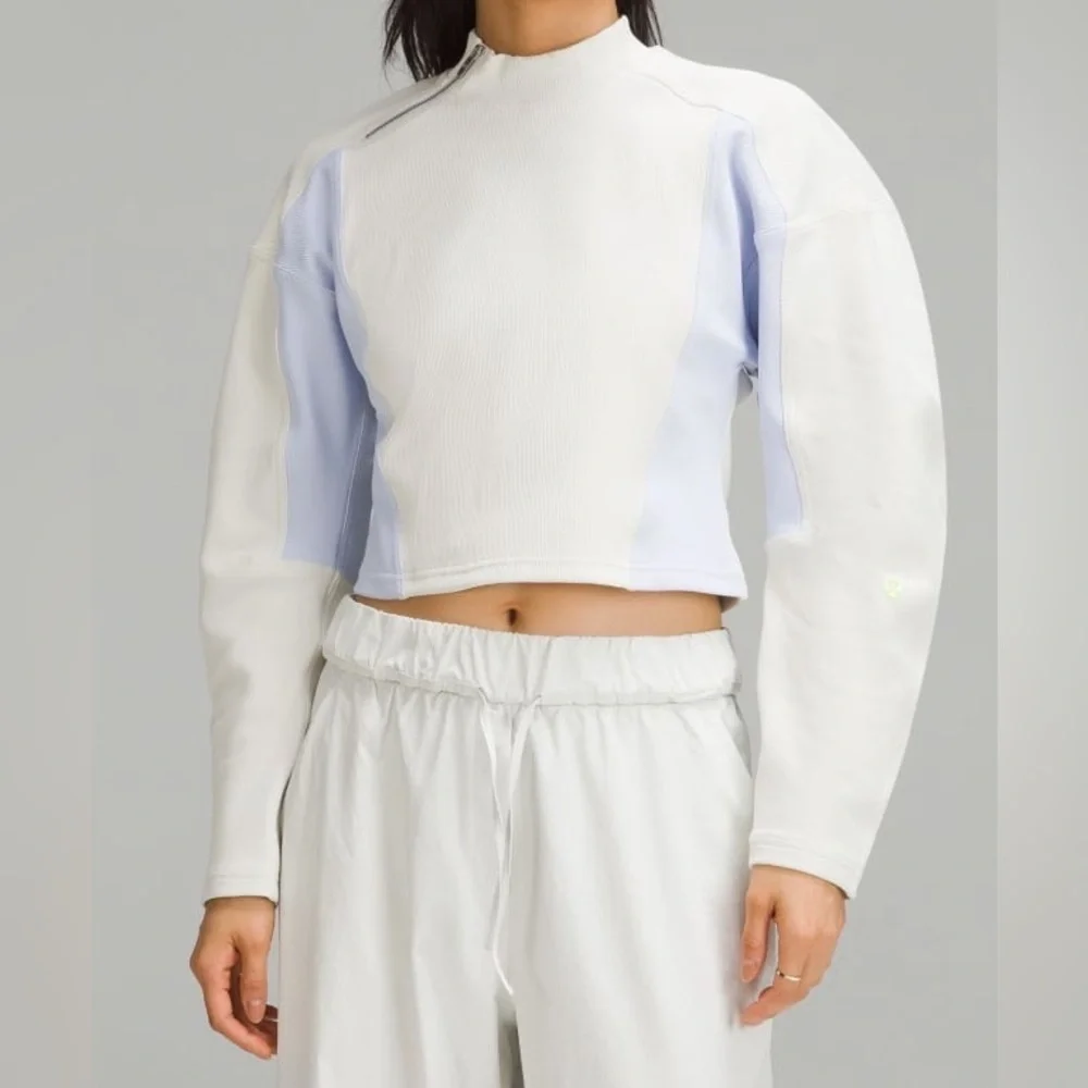 Lululemon Ribbed Luxtreme Wide-Sleeve Pullover Size 4