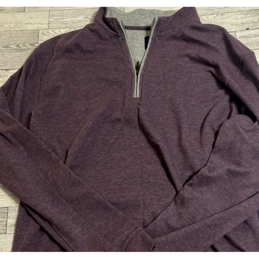 Johnnie-O 1/4 Zip Men's Sully Golf Performance Pullover Heather Purple XL