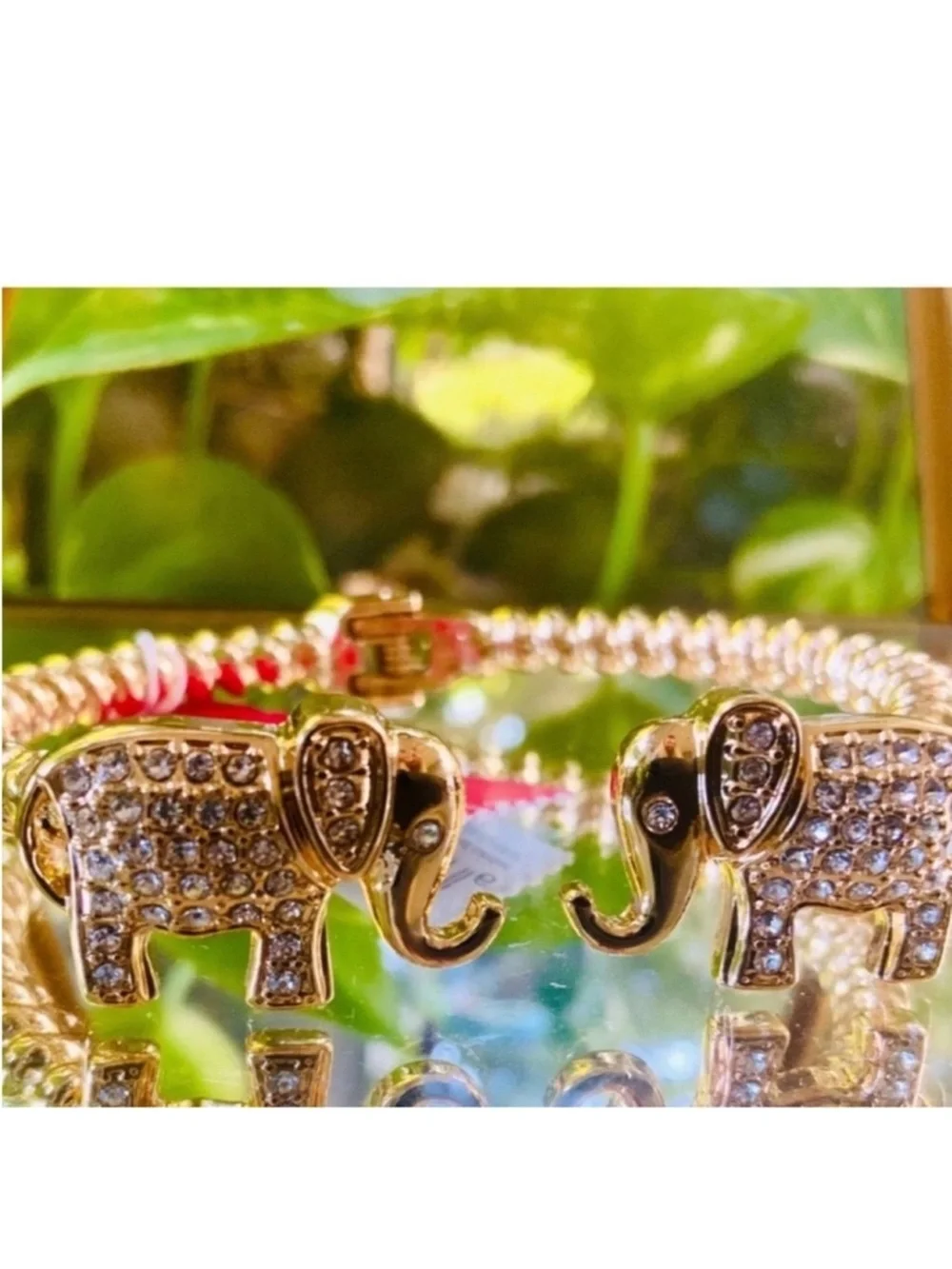 NWT Lilly Pulitzer GOLD LUCKY ELEPHANT BRACELET