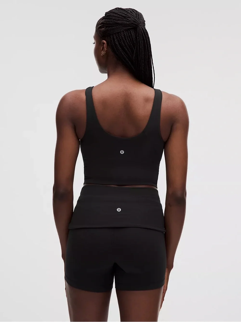 Lululemon Align High Neck Tank Top Light Support Black Size 6