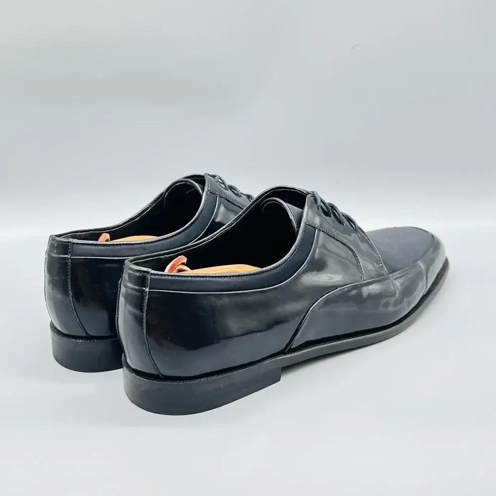 John W. Nordstrom Shoes Mens 11.5 Black Patent Leather Derby Oxford Dress Formal