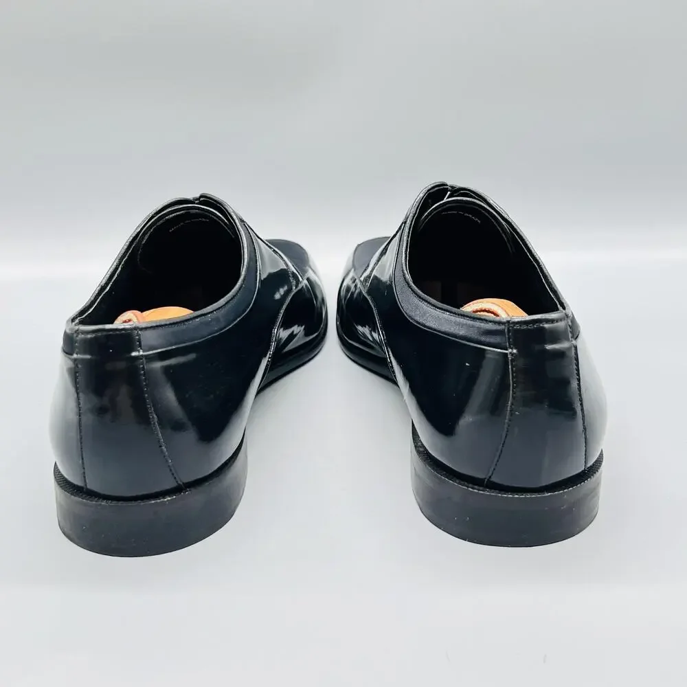 John W. Nordstrom Shoes Mens 11.5 Black Patent Leather Derby Oxford Dress Formal