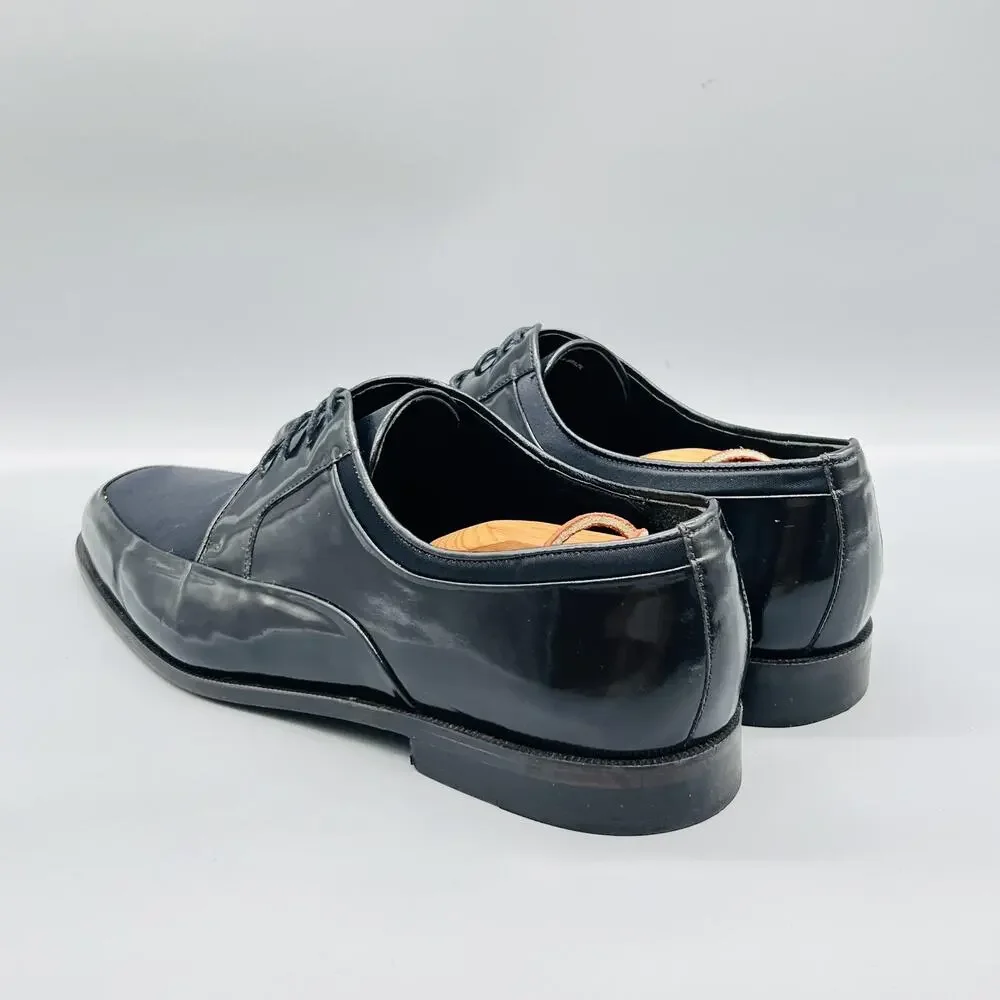 John W. Nordstrom Shoes Mens 11.5 Black Patent Leather Derby Oxford Dress Formal