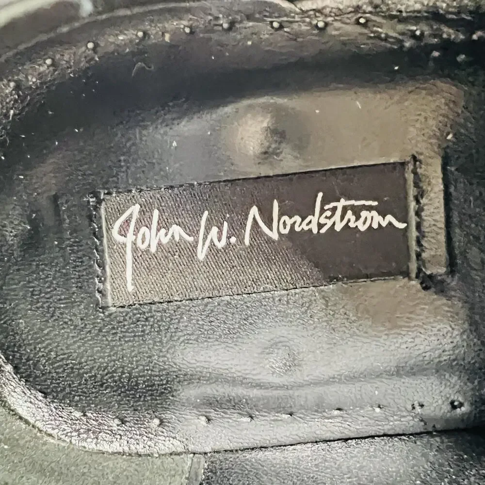 John W. Nordstrom Shoes Mens 11.5 Black Patent Leather Derby Oxford Dress Formal