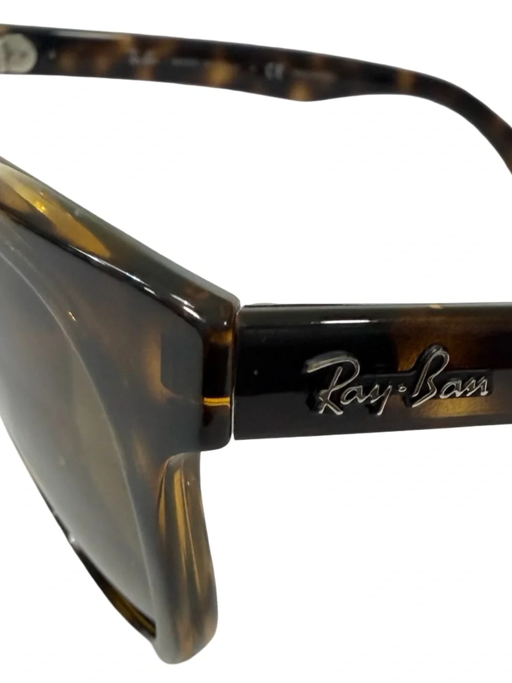Women Ray-Ban polarized Tortoiseshell Frame with Green Lenses Men's Sunglasses