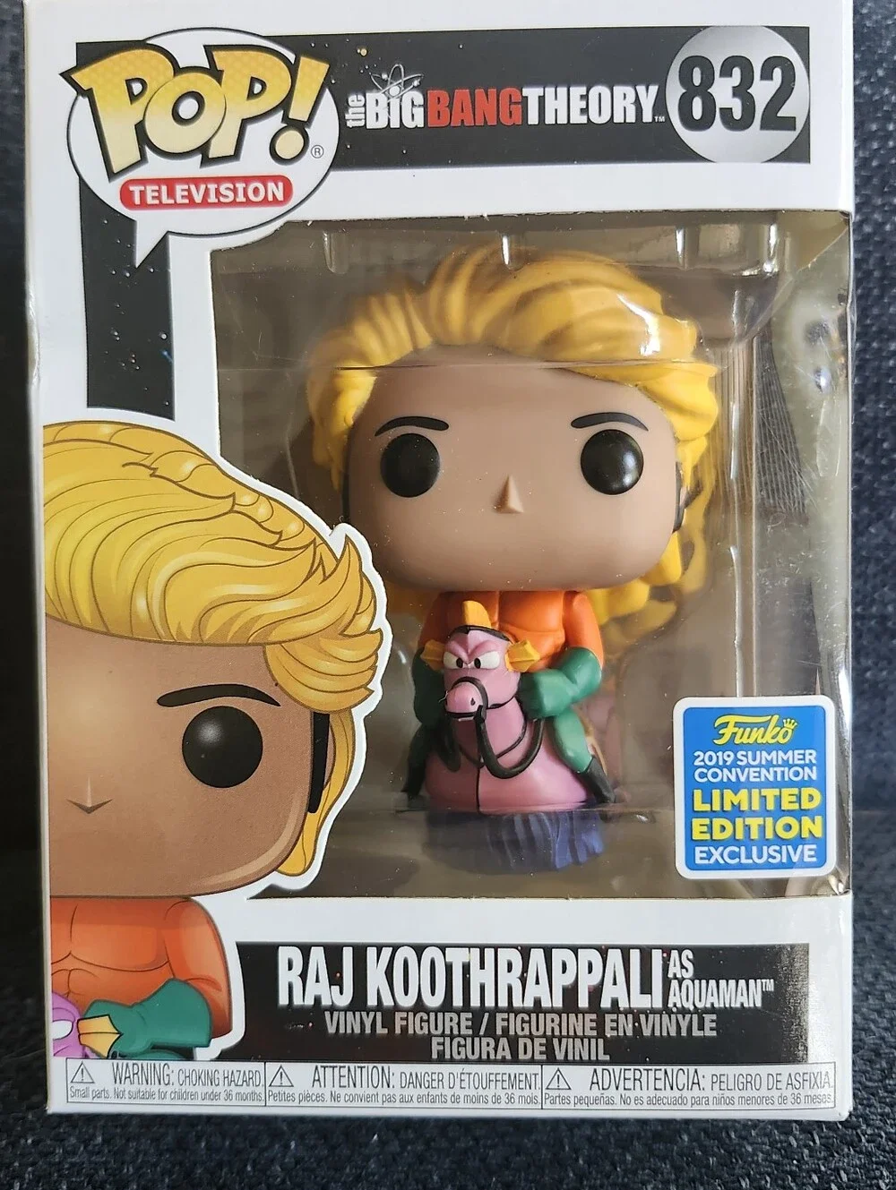 Funko Pop! The Big Bang Theory Raj Koothrappali as Aquaman #832