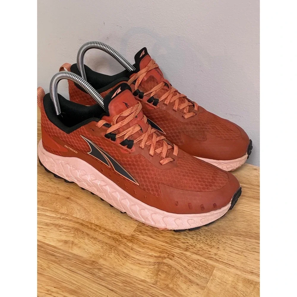 Altra Outroad Womens Trail Running Shoes Orange Pink AL0A7R72680 US 7.5
