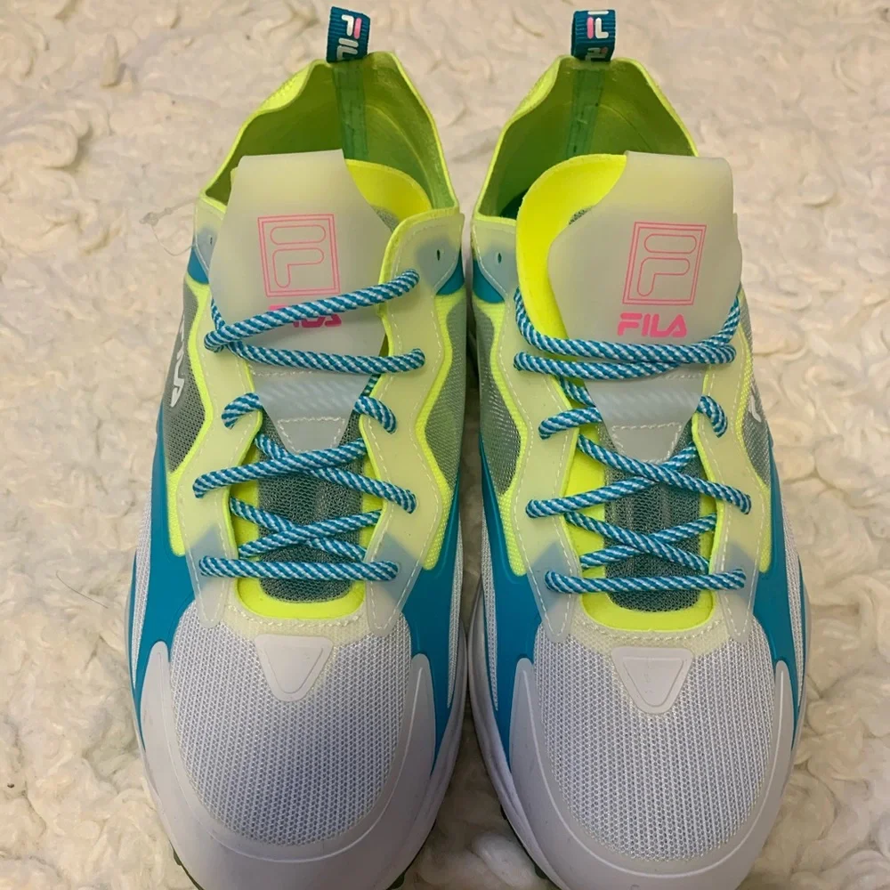 FILA Pastel Neon Cute Running Shoes EUC Sz 7.5