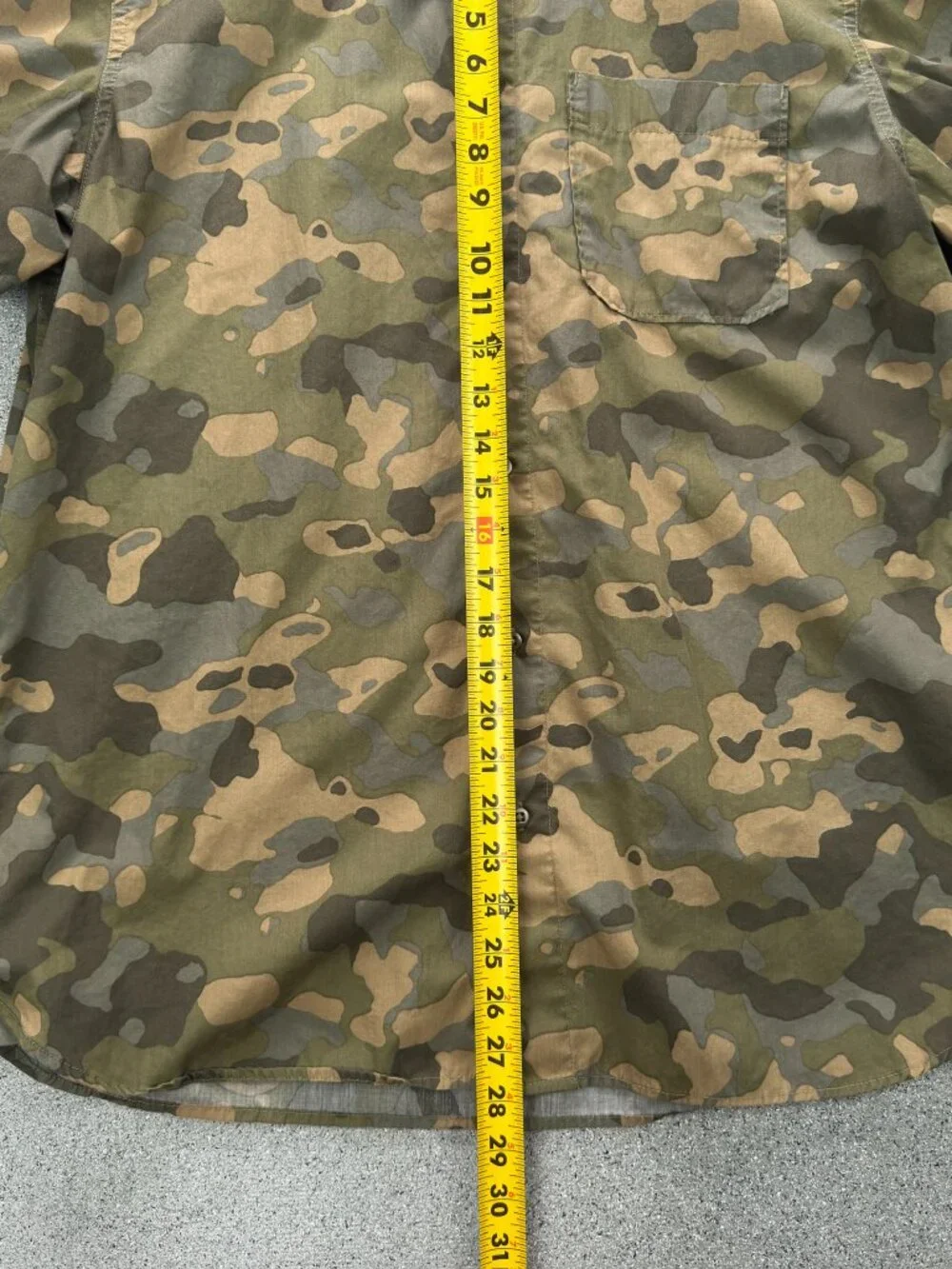 The North Face Baytrail Pattern Shirt NF0A48VC Men's XL Short Sleeve Camo Green