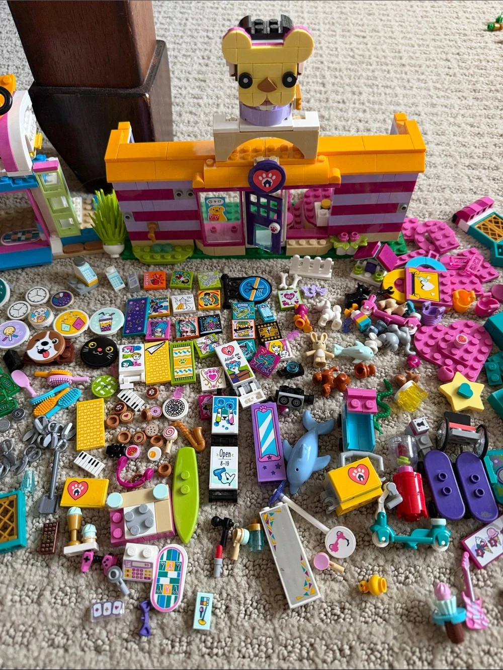 LEGO LOT Friends Adoption Cafe Set, Beauty Salon Plus More