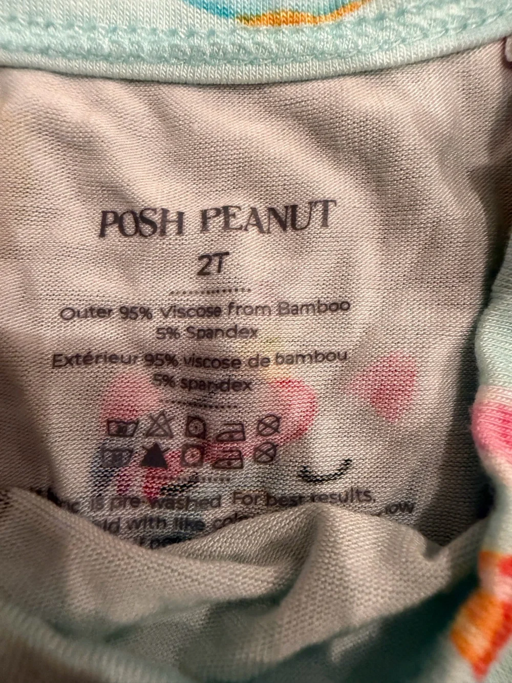 Posh Peanut Mint Animal & Donut Print Short Sleeve Dress