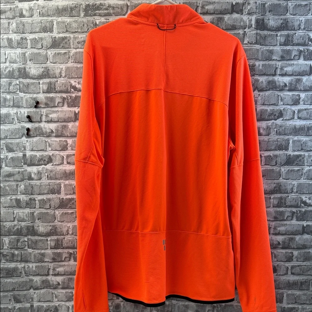 The North Face Bright‎ Orange half-Zip up shirt