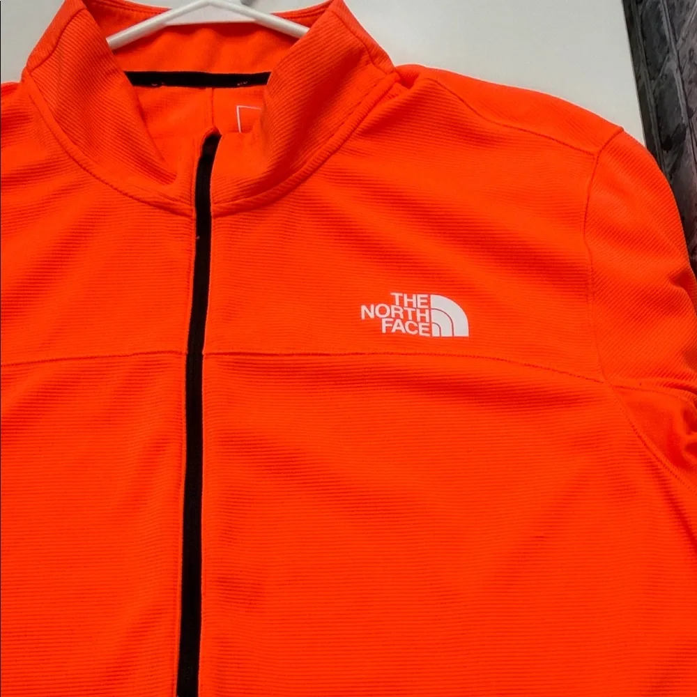 The North Face Bright‎ Orange half-Zip up shirt