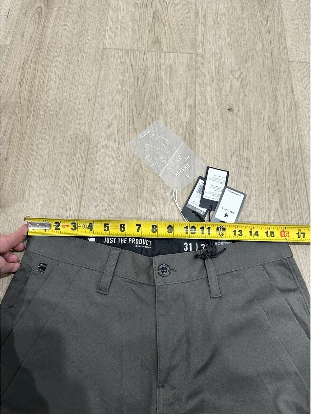 NWT G Star Raw Pants Mens Size 32x31 Brown Bronson Chino Micro Twill