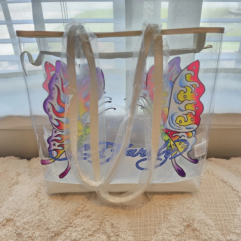 Ed Hardy clear tote