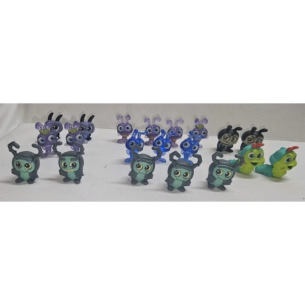 Huge Disney Doorables A Bug's Life Figure Lot 20pc Translucent Glitter Variants