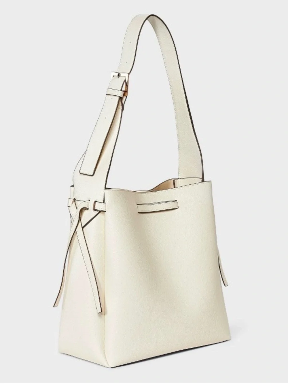 A New Day™ Drawstring Bucket Shoulder Bag - Ivory
