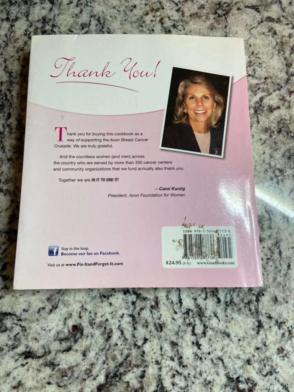Fix-It and Forget-It Pink Cookbook Slow Cooker Recipes Avon Breast Cancer 2012