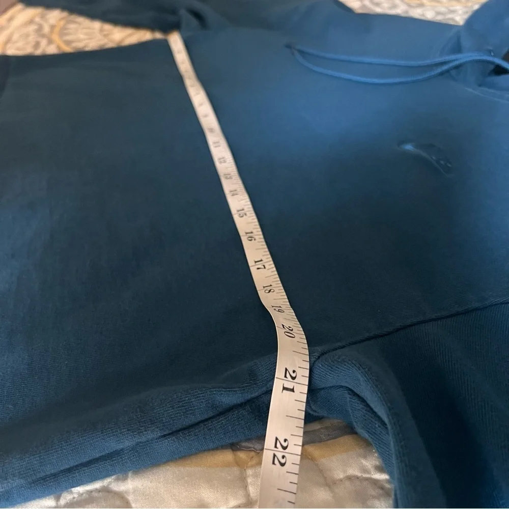 Nike Hoodie Womens Sportswear Jersey Crop Sweatshirt Blue Loose Fit, Medium