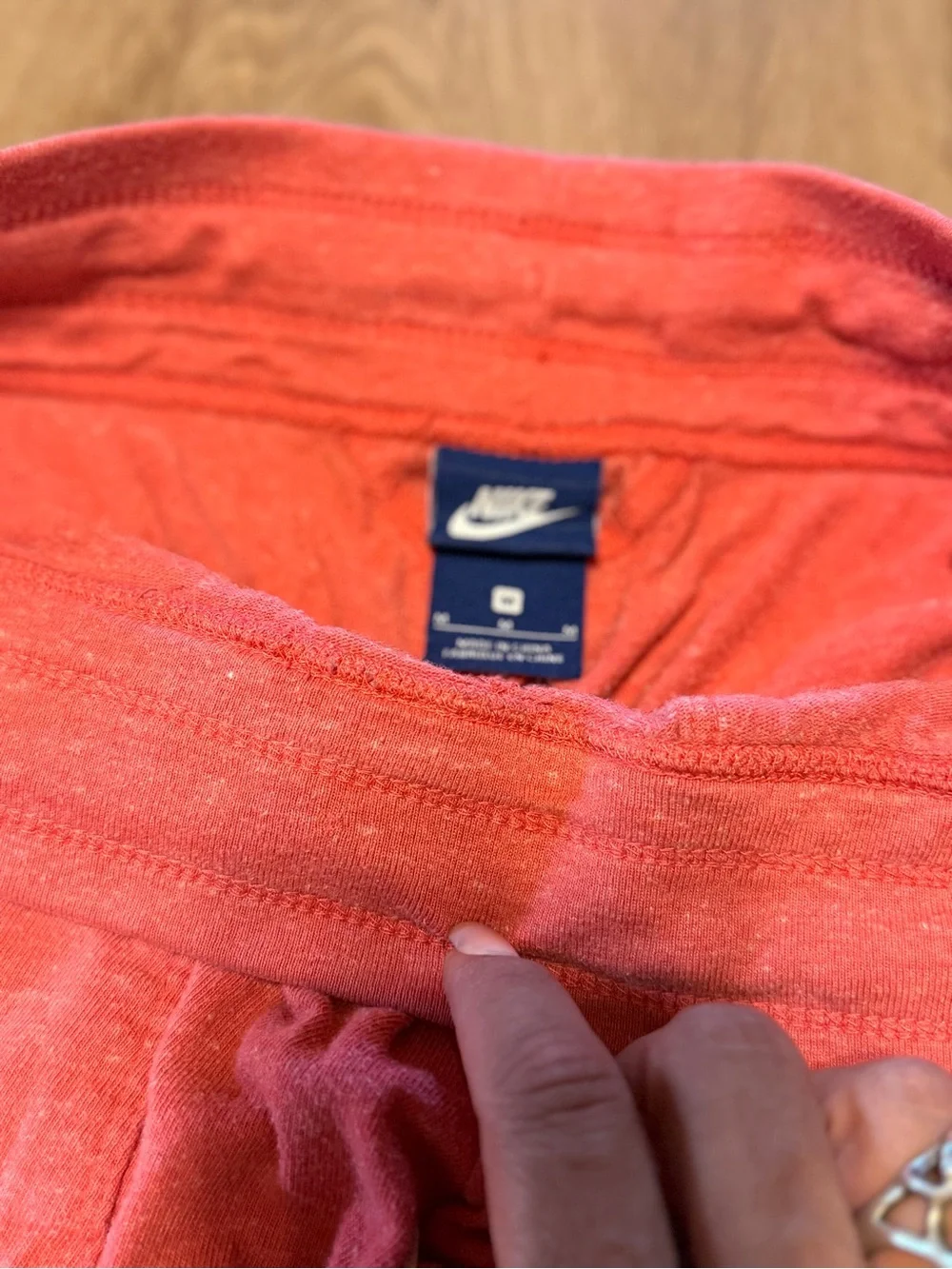 Nike Baggy Red Logo Lounge Shorts